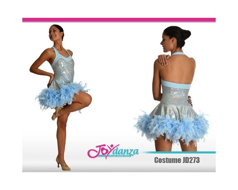 Costume laminato con piume Danza Moderna Costumi moderna e musical Latino e Caraibico