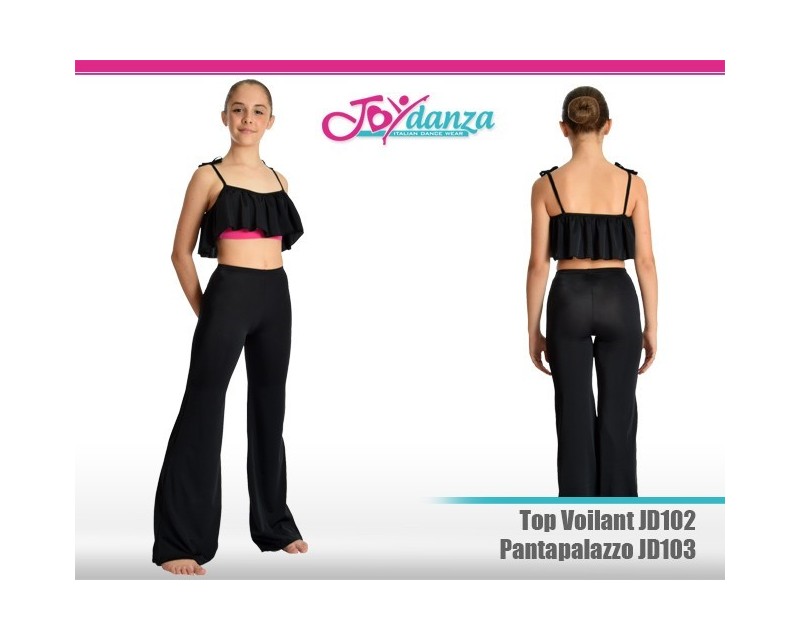 Pantalone e top bicolore Abbigliamento Danza Gonne leggings & top