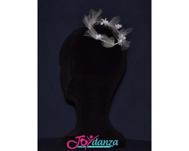 Giro Chignon con Fiori Accessori Accessori spettacolo