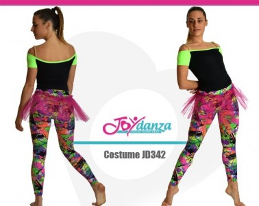 Completo Top e Leggings fantasia Danza Moderna Costumi moderna e musical