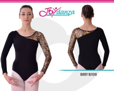 Body Con manica lunga Glitter